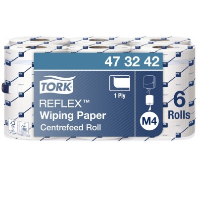 Tork Reflex™ czyściwo papierowe do lekkich zabrudzeń 1-warstwowe (473242) - 300 m, opakowanie 6 szt
