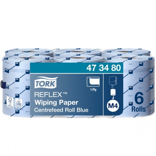 Tork Reflex™ czyściwo papierowe do lekkich zabrudzeń 1-warstwowe (473480) - 270 m, opakowanie 6 szt