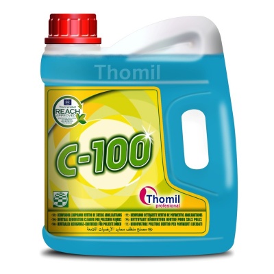 Thomil C-100 - płyn do mycia i pielęgnacji krystalizowanych oraz woskowanych posadzek 4 l