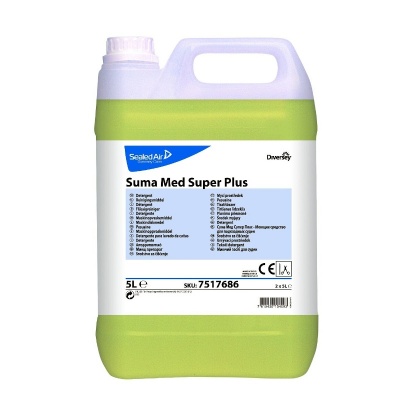 Diversey Suma Med Super Plus - preparat myjący do basenów i kaczek oraz szpitalnych utensyliów - 5 l