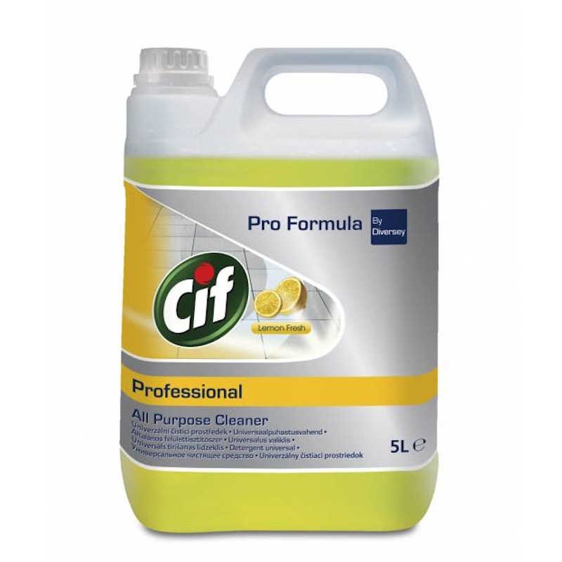 Diversey Cif Professional All Purpose Cleaner Lemon Fresh - preparat do mycia powierzchni wodoodpornych - 5 l