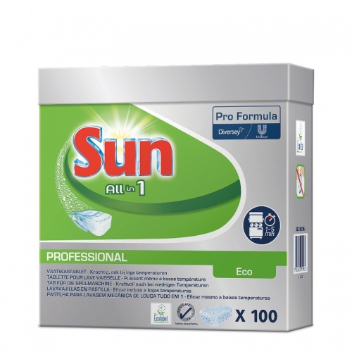Diversey Sun Professional All in 1 ECO Tabs - ekologiczne tabletki do zmywarki - 100 szt.