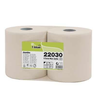 Celtex E-TISSUE - papier toaletowy w rolkach JUMBO (C22030) - 2 warstwowy, 300 m, 2000 listków, opakowanie 6 szt.