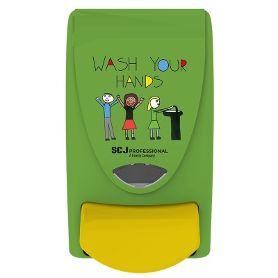 Dozownik do mydeł w pianie dla dzieci "Wash your hands" (z okienkiem) - pojemność 1litr Deb-STOKO