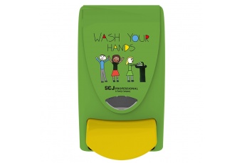 Dozownik do mydeł w pianie dla dzieci "Wash your hands" (z okienkiem) - pojemność 1litr Deb-STOKO