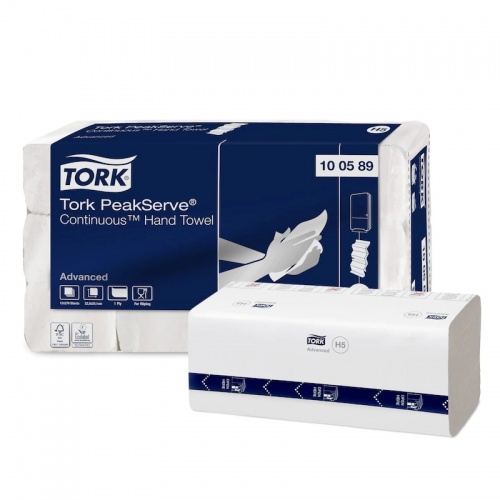 Tork PeakServe® H5 niekończący się ręcznik w składce (100589) - 270 odc./binda, opakowanie 12 szt