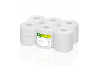 Papier toaletowy w rolkach Mini Jumbo SATINO COMFORT (317810) - 2 warstwy, 180 m, opakowanie 12 szt
