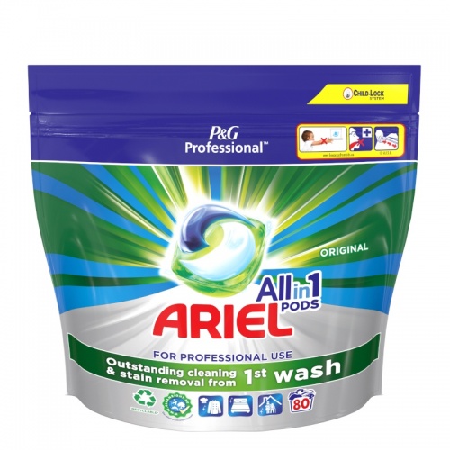Ariel Professional 3w1 Regular P&G Professional - kapsułki do prania białego - 80 szt.