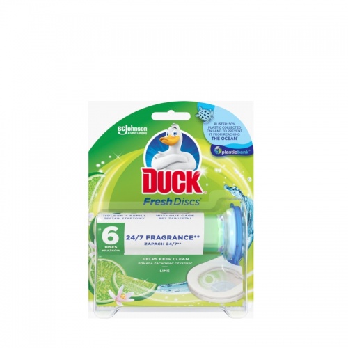 Duck® Fresh Discs® Lime - żelowy krążek do toalety o zapachu limonkowym - 6 krążków