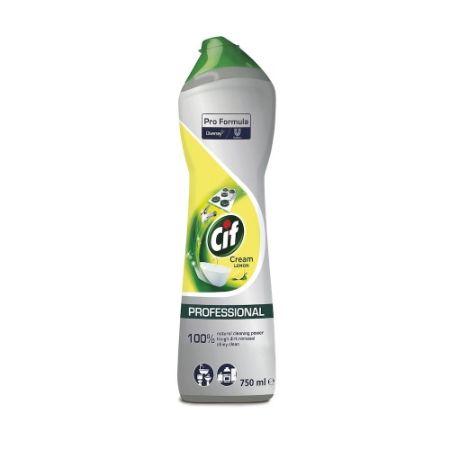 Diversey Cif Professional Cream Lemon - mleczko do czyszczenia trudnych zabrudzeń 750 ml