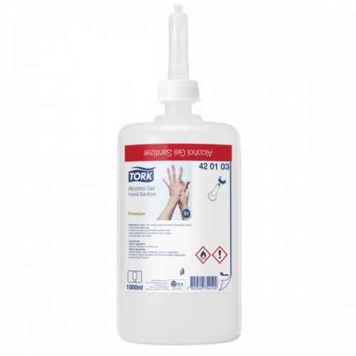 Tork alkoholowy preparat w żelu do higienicznej i chirurgicznej dezynfekcji rąk - środek biobójczy (420103) - 1000 ml