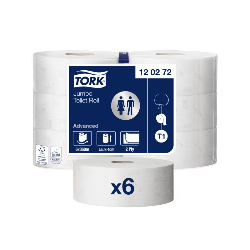 Tork papier toaletowy jumbo (120272) - 360 m, opakowanie 6 szt
